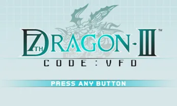 7th Dragon III Code - VFD (USA) screen shot title